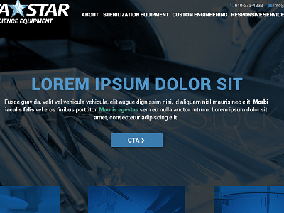 BetaStar Website Design blue website laboratory website website design