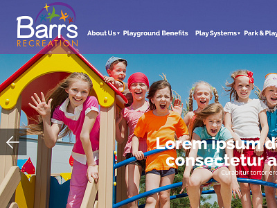 Barrs Recreation Website Design playground website recreation website website design