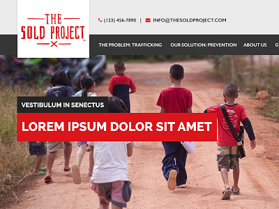 The Sold Project Website Design