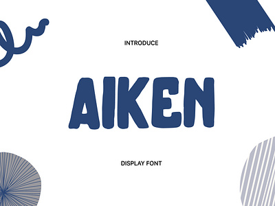 Aiken Font by Abdelali Habchi branding design font graphic design illustration logo modern vector