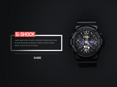 G-SHOCK casio dark g shock watch