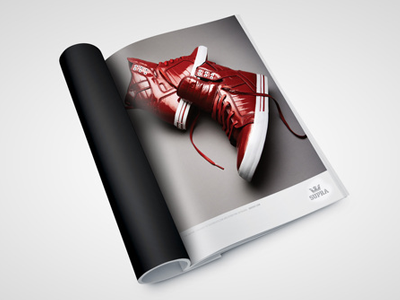 KR3W / SUPRA action sports ads apparel layout print shoes