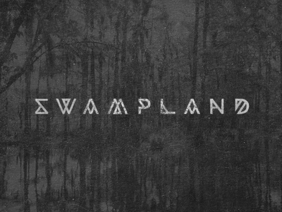 Swampland Logo band black logo typography