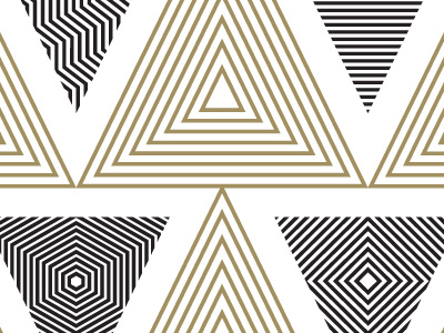 Shapes black branding chevrons gold identity square triangles