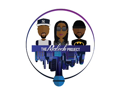 The Maledo Project Full Logo avatar batman graphic design illustration logo podcast profile