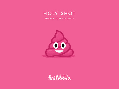 Hello, Dribbble! emoji first shot illustration photoshop