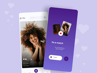 Social Media Dating App app app design dating app matches social media swipe app uiux
