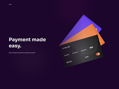 Payment Platform Website card clean design payment ui website