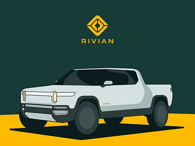 Rivian truck illustration illustration rivian
