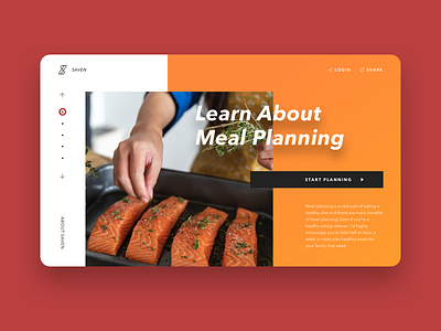 Saven - Meal Planner ui web