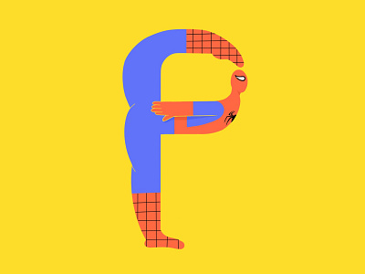 36 days of type P art character design design drawing hero illustration ipad pilates procreate spiderman vector yoga