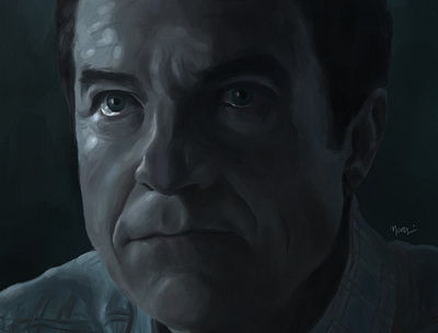 Jason Bateman in Netflix drama series, Ozark digital art digital painting digital portrait illustration jason bateman netflix ozark painting portrait