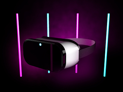 VR headset 3d c4d cinema 4d cinema4d illustration render virtual reality vr