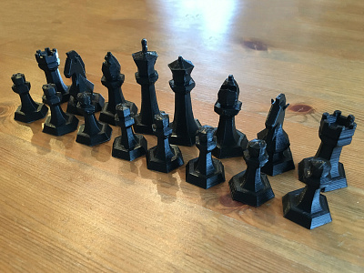 Custom 3d chess set 3d 3dprinting c4d chess cinema 4d cinema4d design illustration