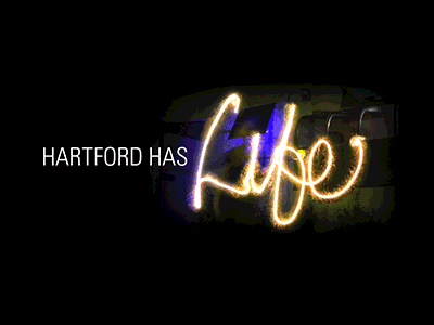 Hartford Has Life [GIF] animation gif light writing