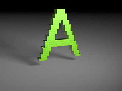 Letter A2 animation cinema4d mograph transition