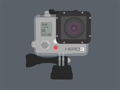 Gopro Hero3 Flat complete 360 3d cinema4d gopro hero