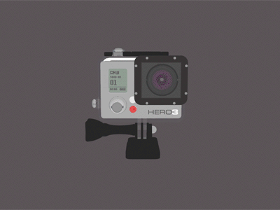 Why GoPro is awesome 1 360 3d animated cinema4d flat gopro hero personal project scrolling website
