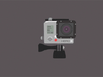 Why GoPro is awesome 2 3d animated cinema4d flat gopro motion personal project scrolling under water waterproof website