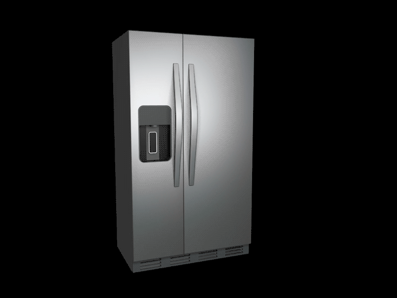 Refrigerator Open Close animation appliance fridge gif illustration loop open refrigerator stainless