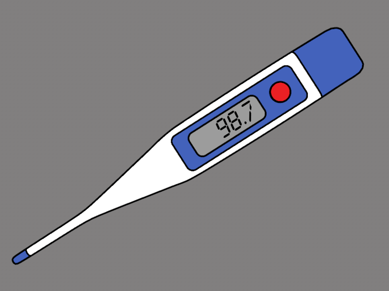 Thermometer animation cinema4d gif loop modeling sketch and toon thermometer xpresso