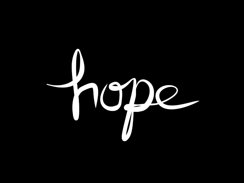 Hope Type animation c4d cinema4d concept cursive hand written mograph motion design spline wrap writing