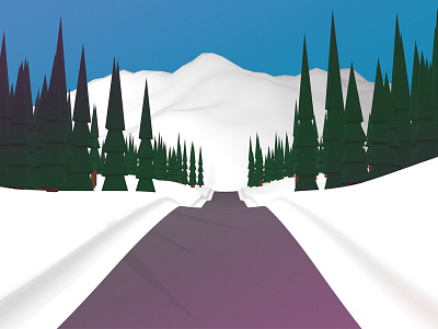 To the mountains - Exploration animation c4d cinema4d illustration motion design motion graphics