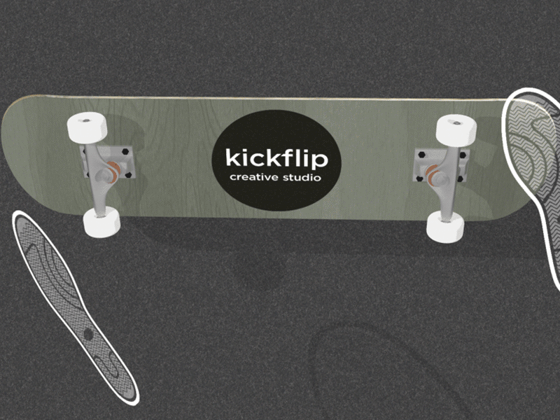 Another Kickflip 3d animation cinema4d explainer how to illustration kickflip modeling motion design skateboard