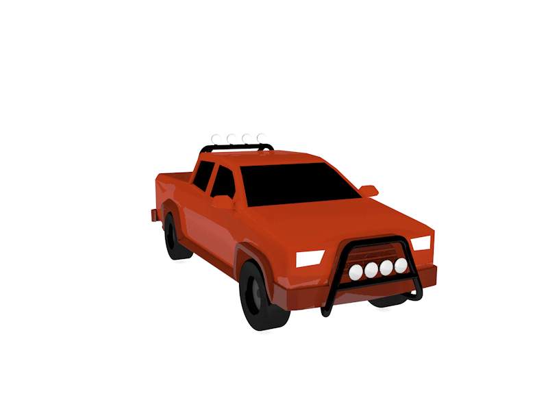 Toyota Rotate 2 3d cinema4d illustration low poly pick up rotation toyota vehicle