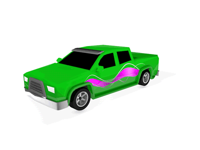 Toyota Lowrider 3d cinema4d illustration low poly lowrider pick up rotation toyota vehicle