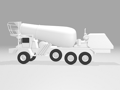 Cement Mixer 2.0 3d c4d cement truck cinema4d illustration modeling