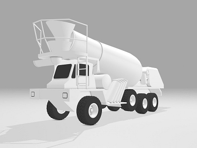 Cement Mixer 2.0 3d c4d cement truck cinema4d illustration modeling