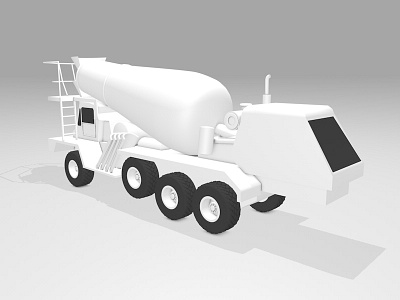 Cement Mixer 2.0 3d c4d cement truck cinema4d illustration modeling