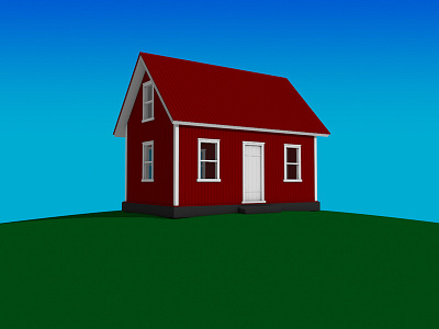 Iceland House 3 3d c4d cinema4d digital art house iceland icelandic illustration