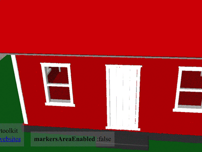 AR testing 3d aframe ar c4d cinema4d collada house iceland model virtual