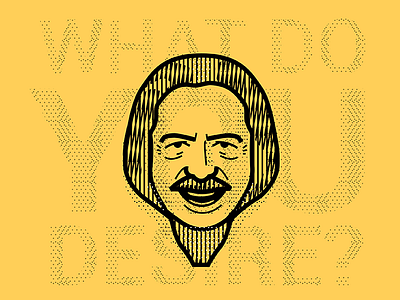 Alan Watts | What do you desire? alan watts desire forget illustration money philosophy portrait the