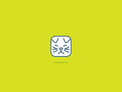 Alternative silly-sleepy-cat icon cat icon line sleepy