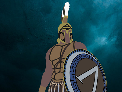 Spartan Warrior graphic design