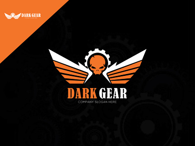 DARK GEAR LOGO | branding design graphic design idea illustration logo typography ui ux vector