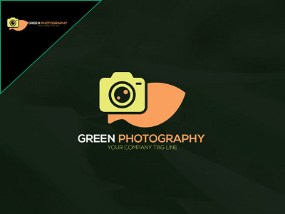 GREEN PHOTOGRAPHY LOGO | branding design graphic design idea illustration logo typography ui ux vector