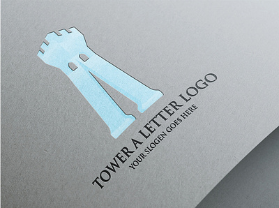 Tower A Letter Logo| Tower Logo | A Letter Logo| branding design graphic design idea illustration logo typography ui ux vector