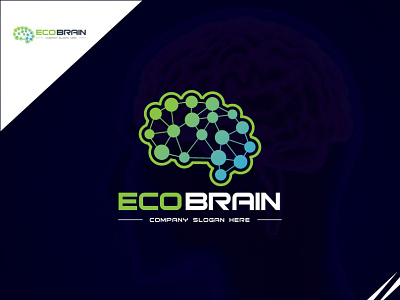 ECO BRAIN LOGO| BRAIN LOGO| ECO LOGO| MINIMAL LOGO| MODERN LOGO| branding design graphic design idea illustration logo typography ui ux vector