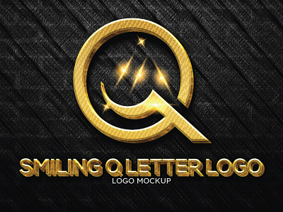 SMILING Q LETTER LOGO| LETTER LOGO| Q LOGO| SMILING LOGO| MINIMA