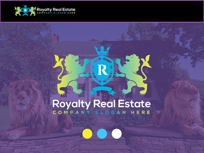 Royalty Real Estate Logo| Logo Design| Branding| Modern| branding design graphic design idea illustration logo typography ui ux vector