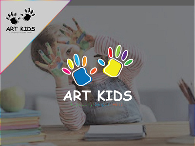 Art Kids Logo| Logo Design| Branding| Modern| Panting Logo organic