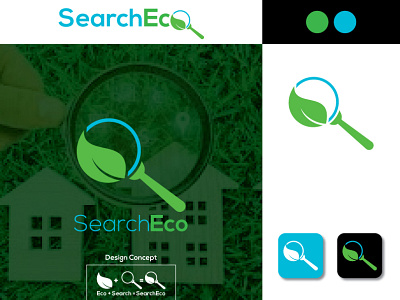Search Eco Logo| Design| Logo| Branding| Modern| Minimal| water treatment