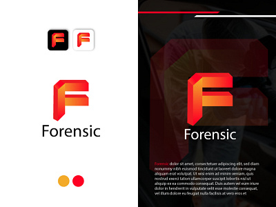 Forensic Logo| Text Logo| Modern Logo| Letter Logo|