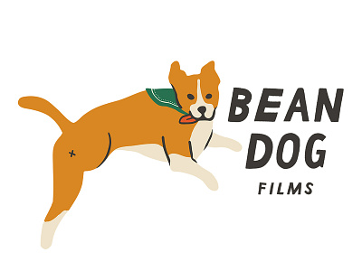 Bean Dog Films branding dog illustration logo typography