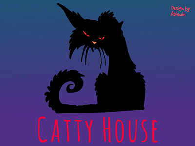 Logo design for Catty House character design logo design