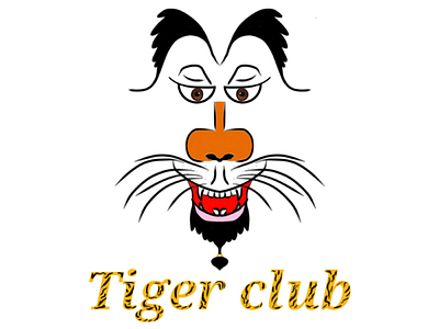 Logo Designed for Tiger Club Group character design logo design